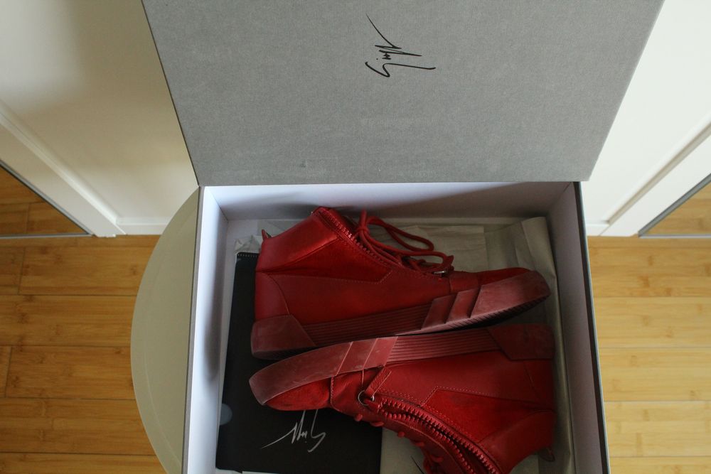 Red suede Zanotti KRISS