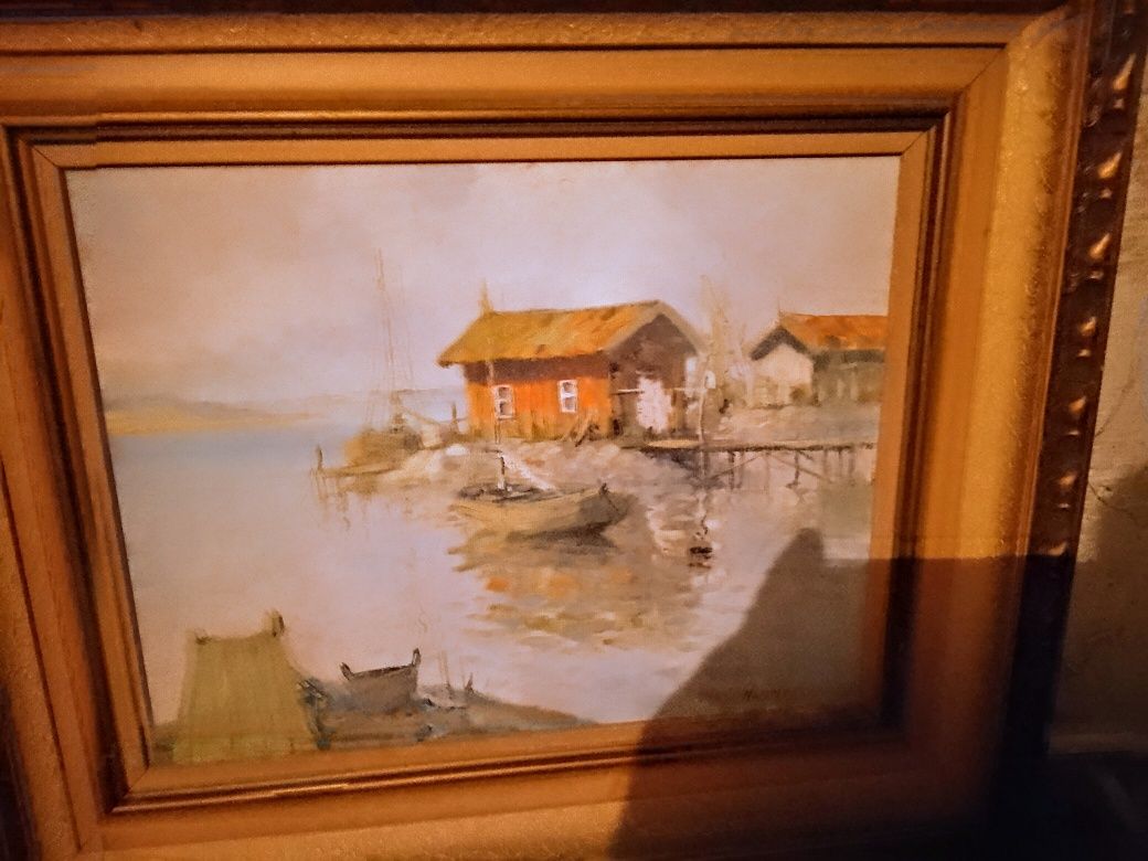 Vand tablou pictura in ulei semnat Hammar 50x40 cm