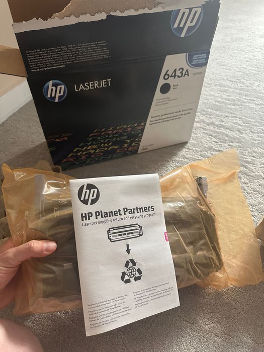 Cartus Toner HP 643A (Q5950A), negru (black), original, 11.000 pagini