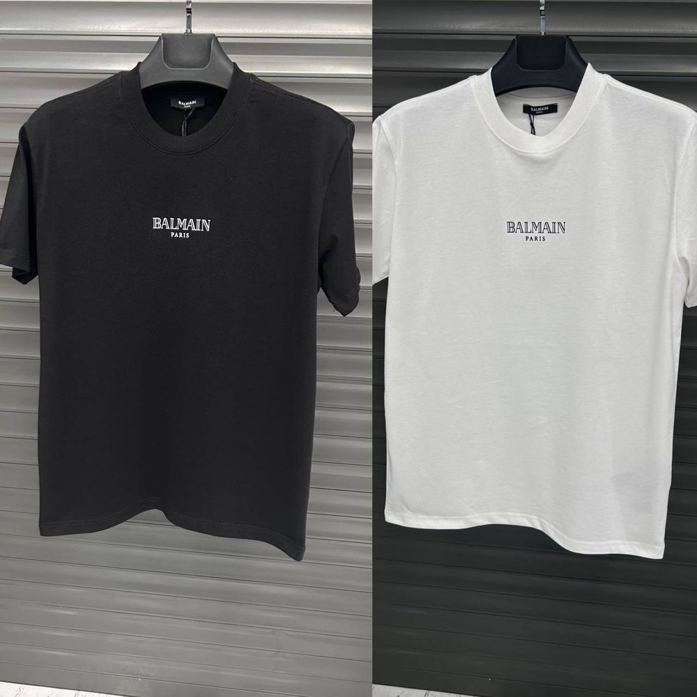 Tricou Balmain - Alb | Negru - calitate PREMIUM