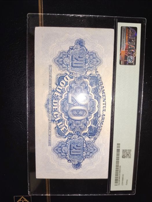 Bancnota Romania 20 lei 1944 CAR