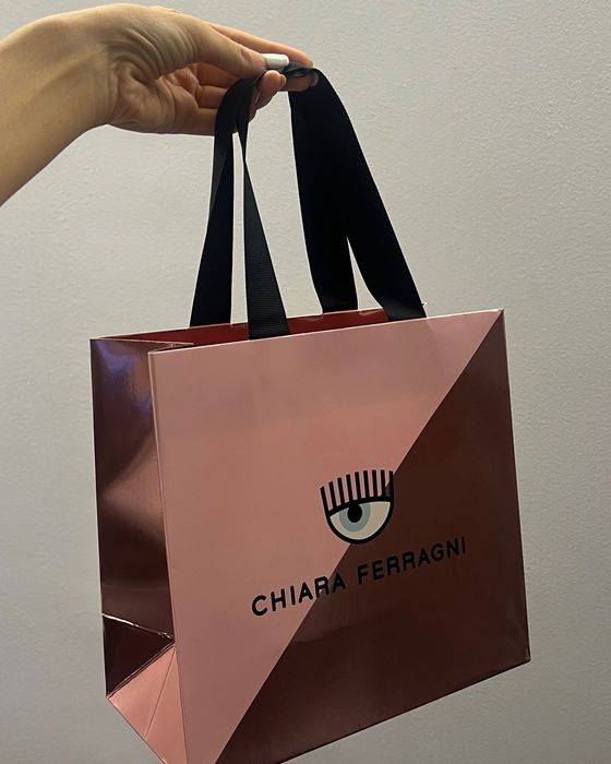 Chiara Ferragni Сребърно колие със сърце и камъни циркони