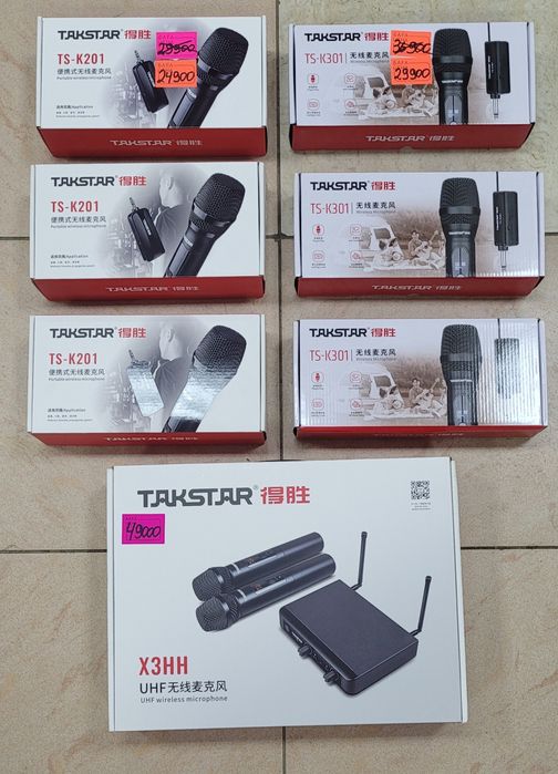 Радиомикрофоны фирмы "TAKSTAR"TSв маг.Спутник"