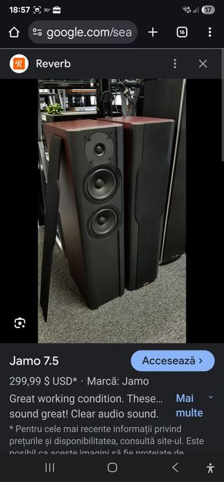 Boxe Jamo 7.5 Biwiring