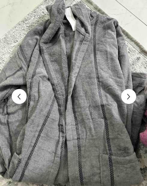 Унисекс халат с качулка за баня, нов Л-ХЛ