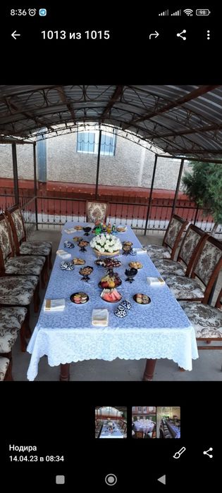 Prakat Stol Stul va chinni idishlar