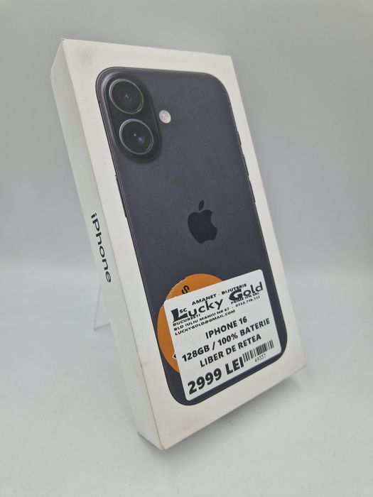 Iphone 16 128GB / 100% Baterie + Garanție #49337