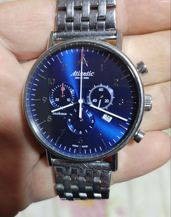 Щвейцарские часы Atlantic seabase оригинал 100%