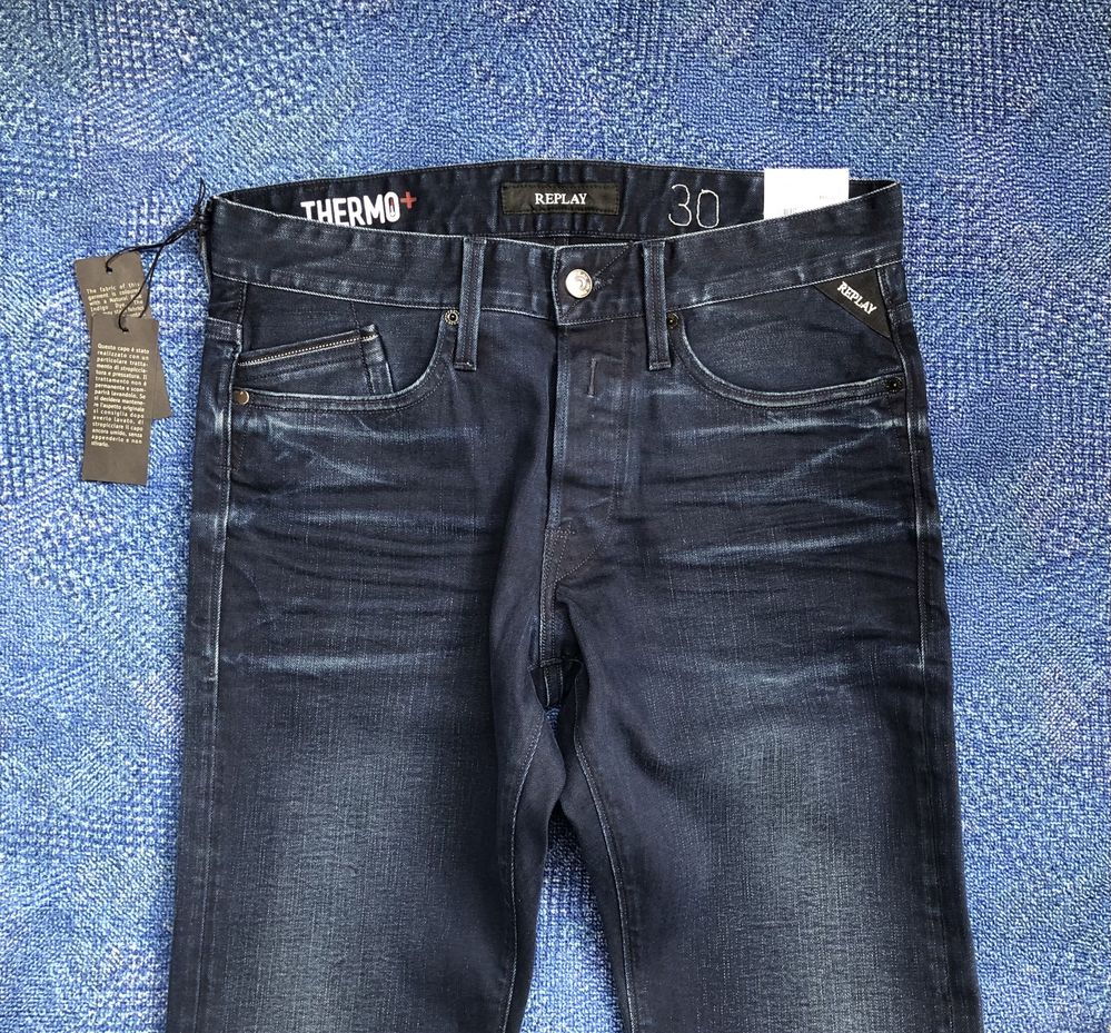 НОВИ Replay Waitom Thermo + Jeans ОРИГИНАЛНИ мъжки дънки - 30