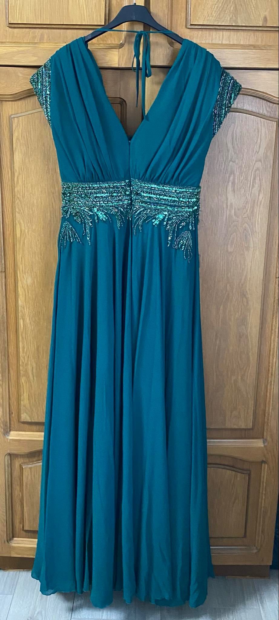 Vand rochie de soacra verde smarald