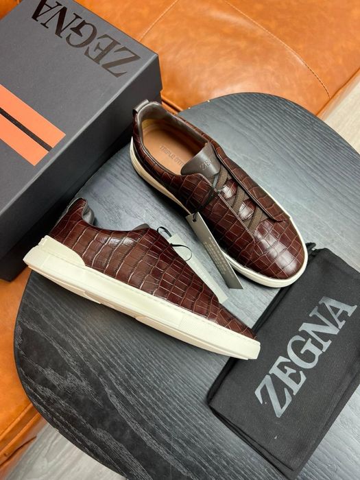 Adidasi Zegna premium piele full box 44