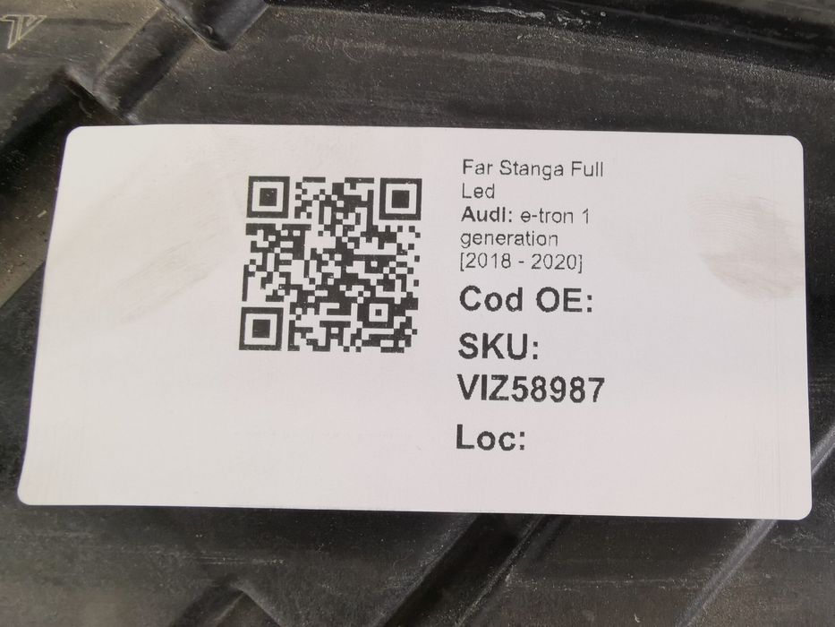 Ляв фар Пълен Led Ауди е-трон 1 генерация [ - ] Оригинален Повреден Au