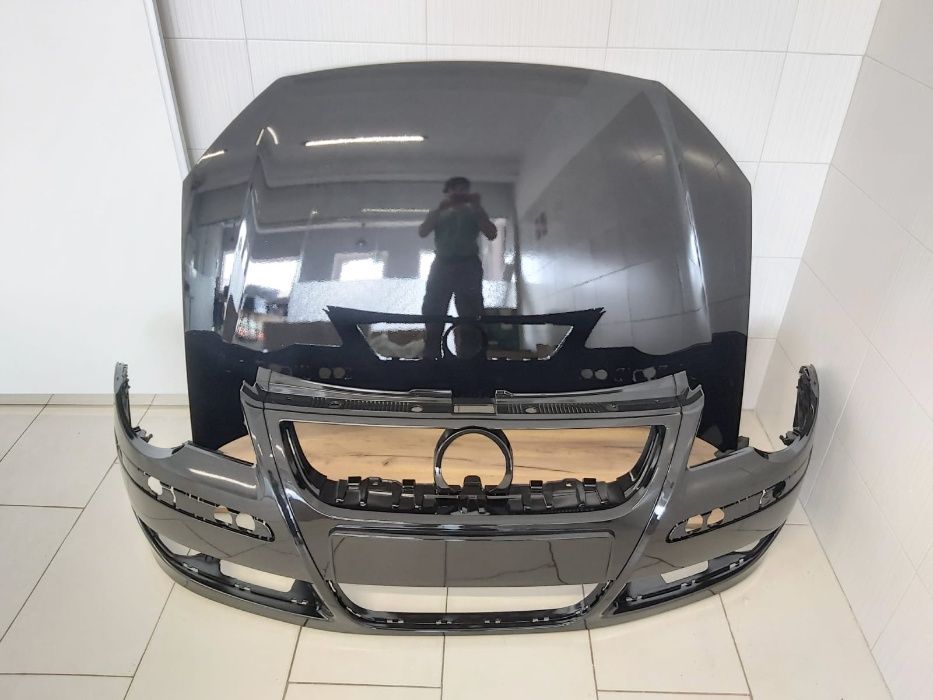 Pachet Capota Motor+Bara Fata VW Polo 6/VI 2005-2009 (LC9X-Negru)