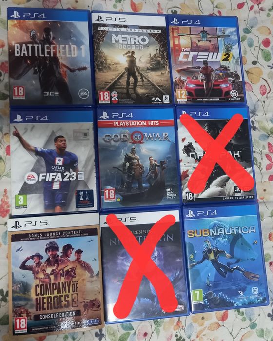 Игры на Ps4 и Ps5