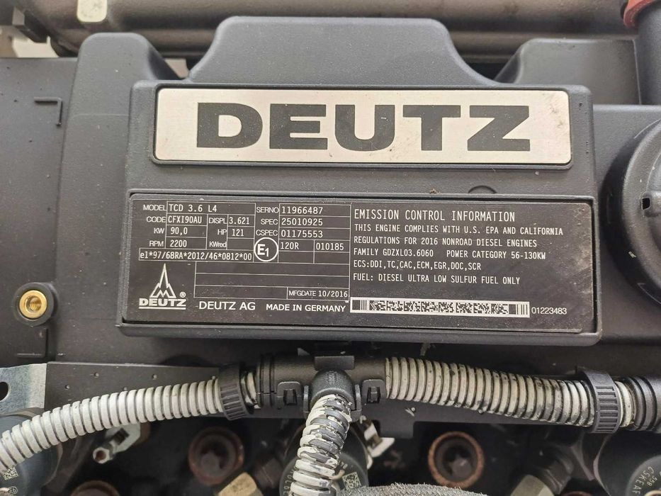 STOC Motor complet nou Deutz TCD 3.6 L4 - 90 kw excavator manitou etc