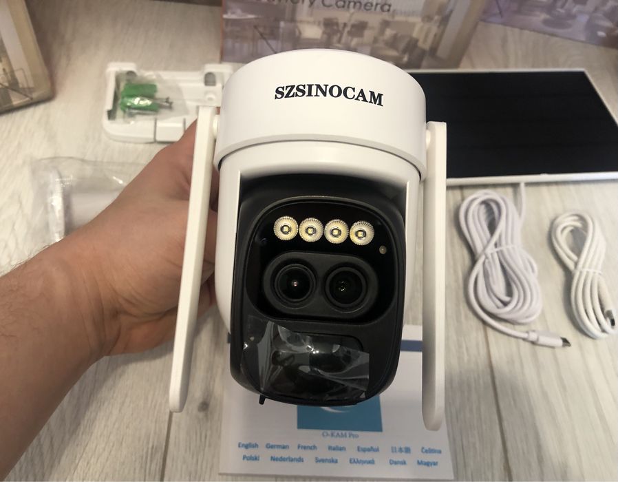 Camera Supraveghere O-Kam Pro 4G Zoom 10x Alarma Rezolutie 4K Sd-32Gb