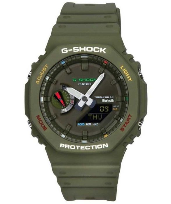 Ceas Sport Casio G-Shock GA-2100 Green Army – Nou, Garanție 2 Ani