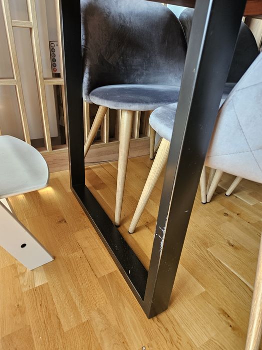 Masă Living vidaXL, 160 x 80 x 76 cm, lemn masiv de acacia