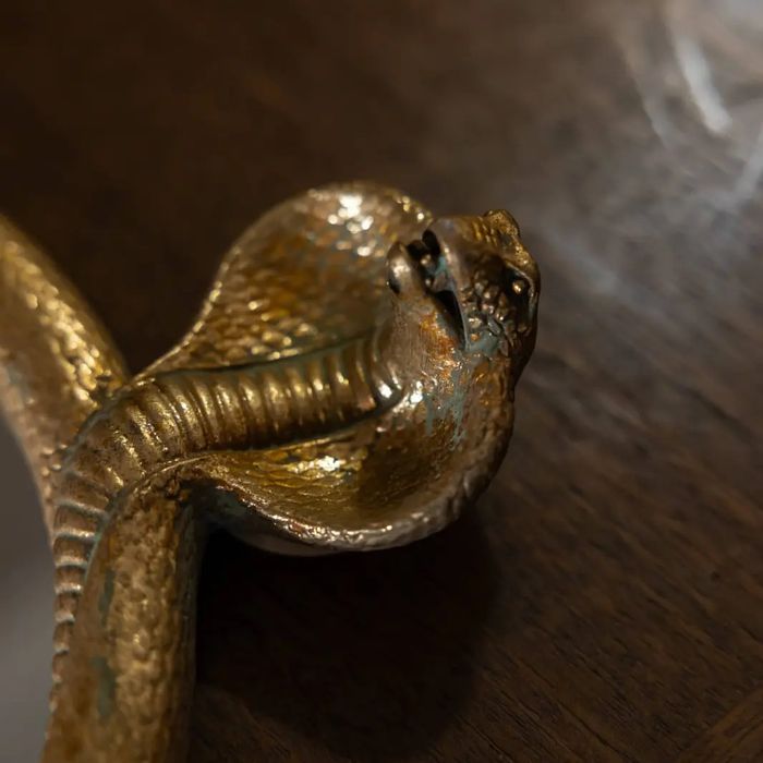 Oglindă rotundă cu sarpe