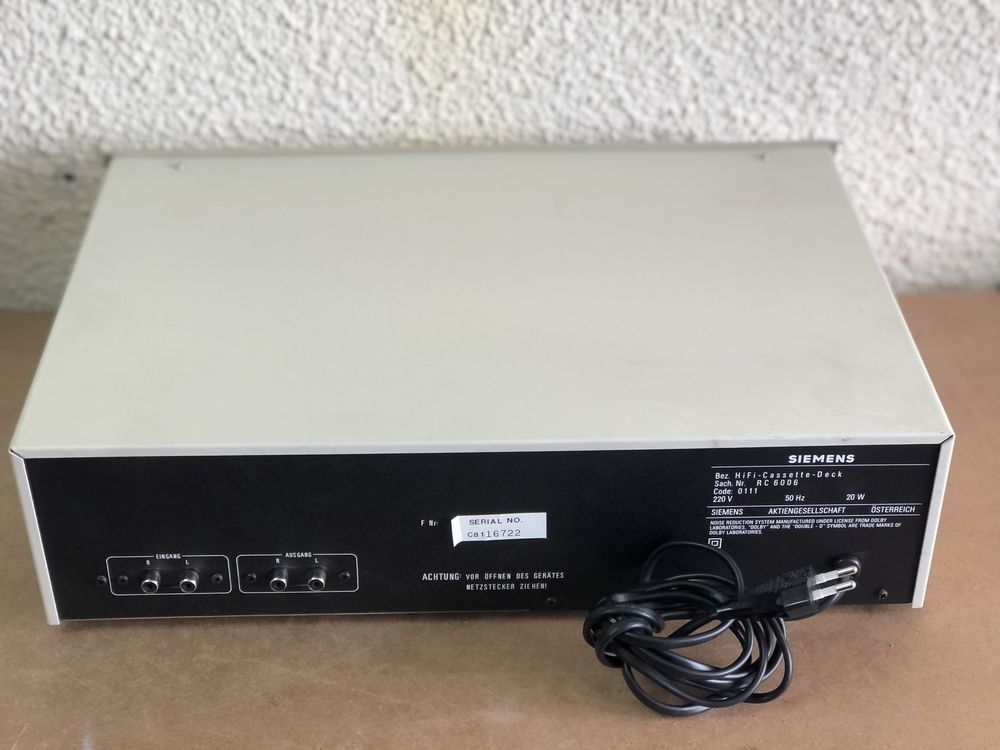 Siemens Hi-Fi System - RW 600/RH 600/RC 600