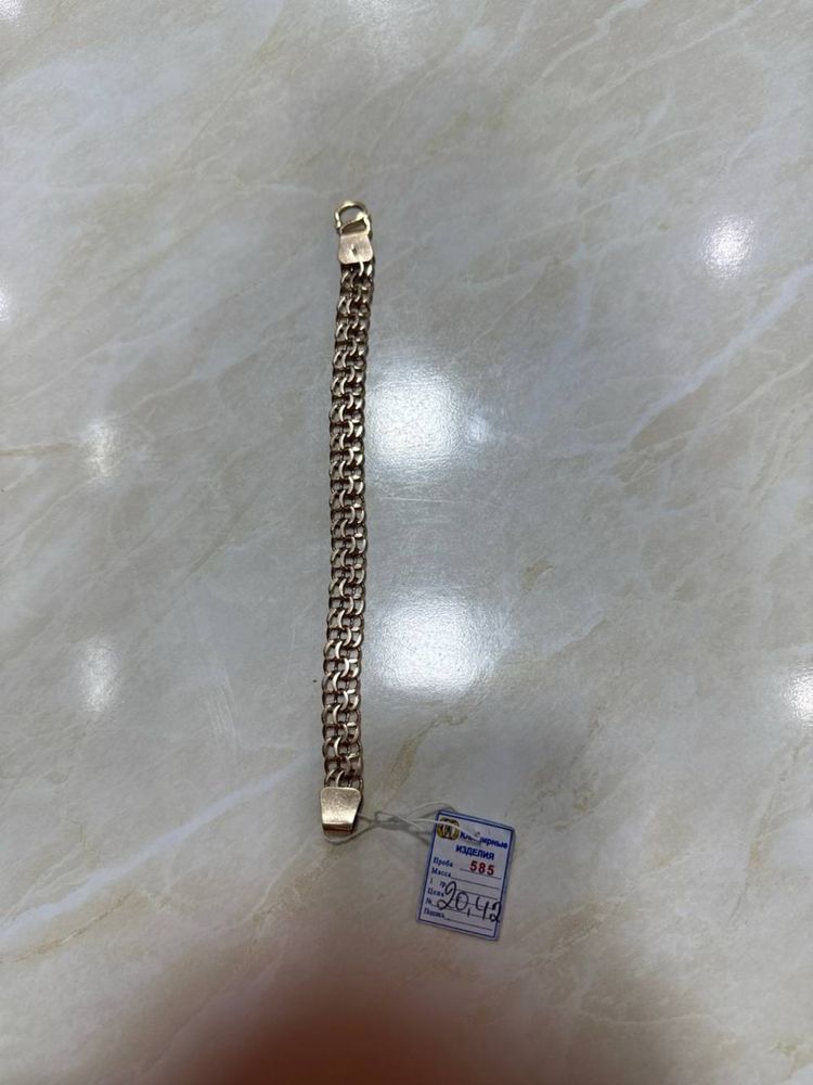 Rassiskiy Tilla Braslet sotiladi 585 proba 20.42 gram