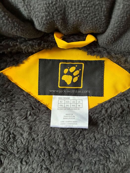 Ски яке Jack Wolfskin XLL - гъши пух + TEXAPORE, неползвано, жълто