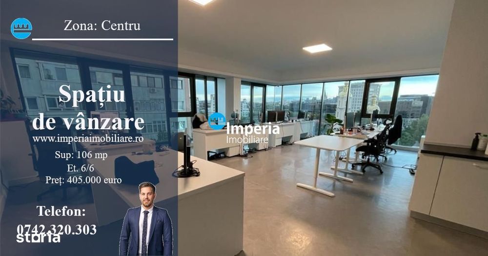 Spatiu birou, open space, de vanzare, zona  Centru - Mercur Merry