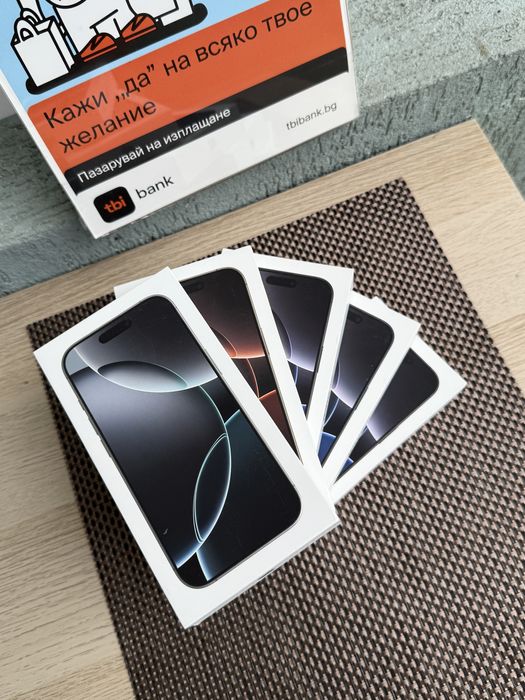 НОВИ! *ЛИЗИНГ* iPhone 16 Pro 128Gb White Black Desert Natural Titanium