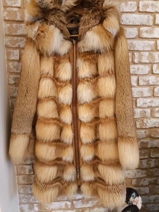 Шуба женская, лиса рыжая