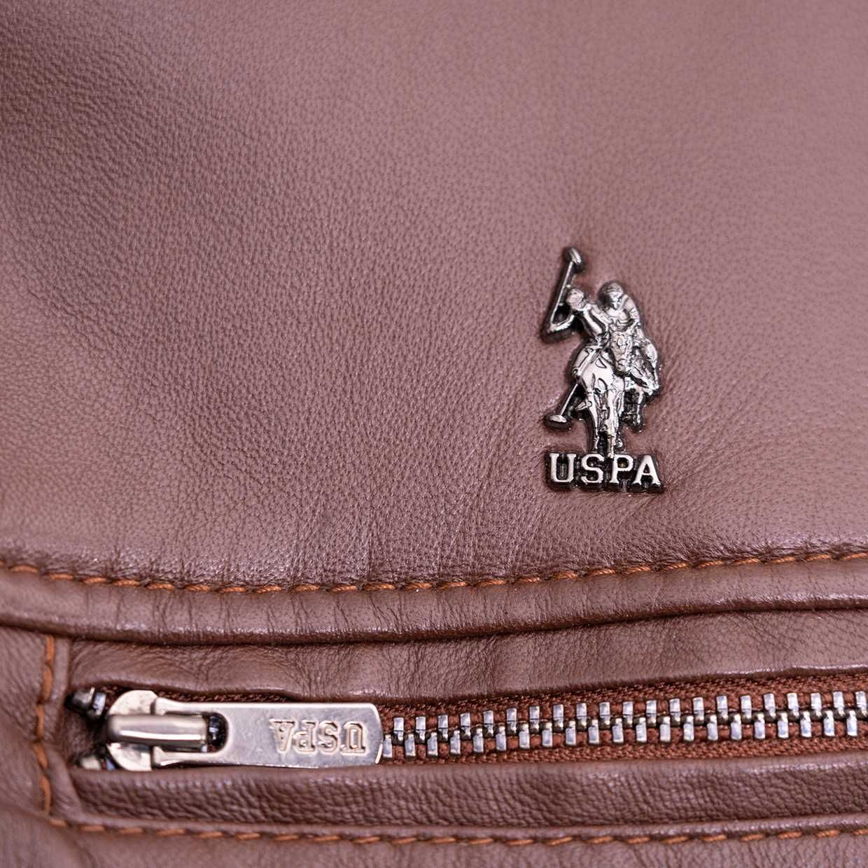 Кожено яке, кафяво - USPA