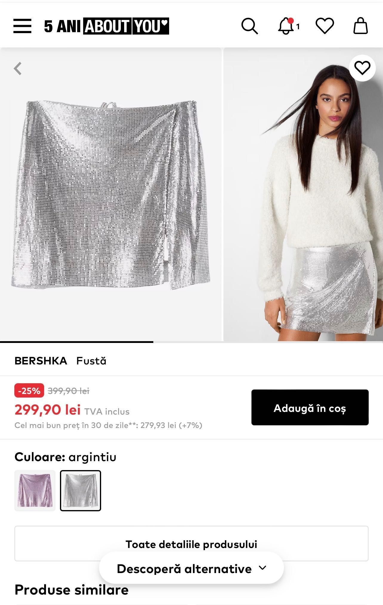 Chain metallic skirt