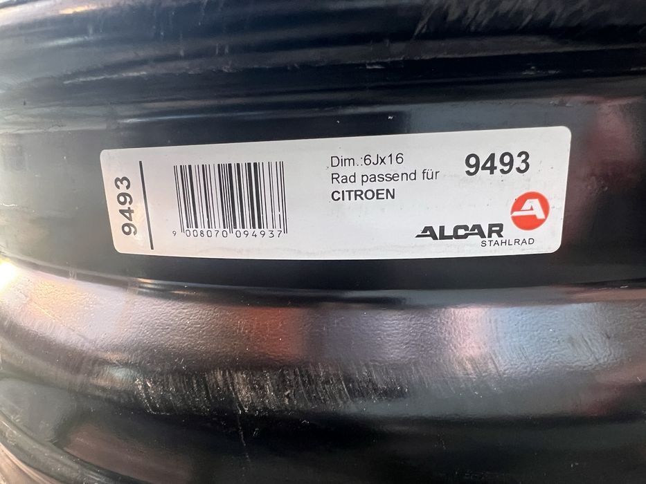 Jante otel 16” Citroen Peugeot 4x108