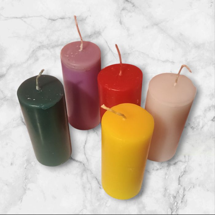 Lumânări decorative cilindrice pentru  aranjamente ,cu diametrul  5 cm