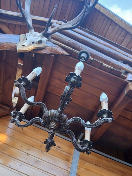 Candelabru bronz masiv
