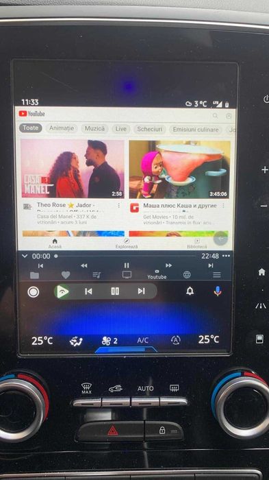Activare Android Auto / Youtube video Renault