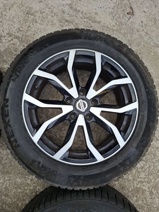 Jante aliaj 17 inch 5x114.3 originale nissan renault kadjar bicolore