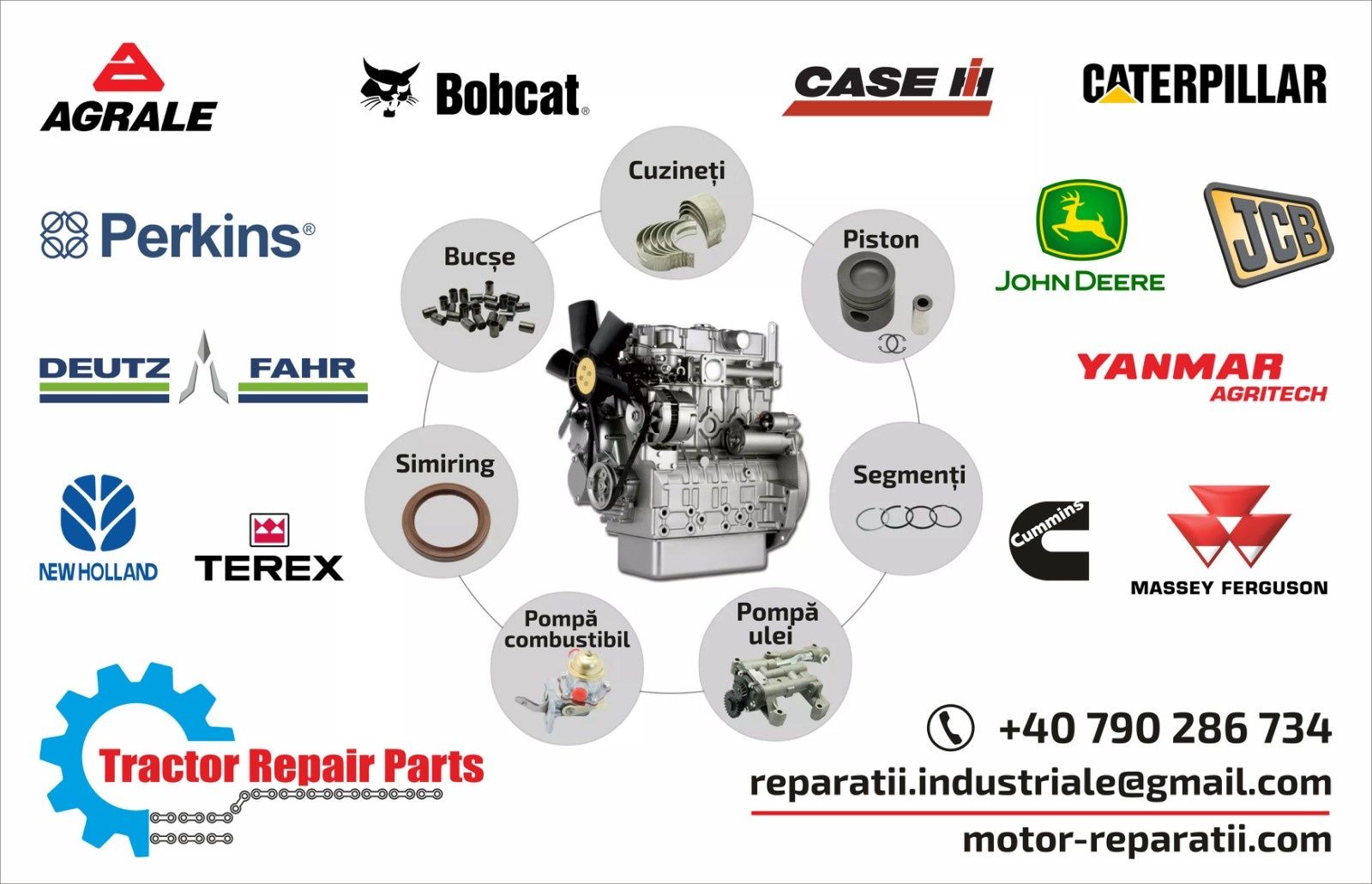 Vând și reparam motoare industriale.