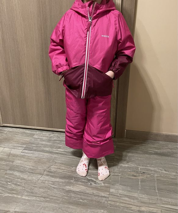 Детски Розов Ски Екип WEDZE (долнище - 98-104см, горнище - 91-97см)