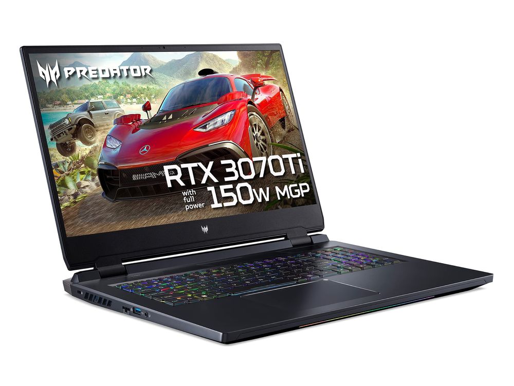 Acer Predator Helios 300, i9-12900H + RTX 3070 Ti