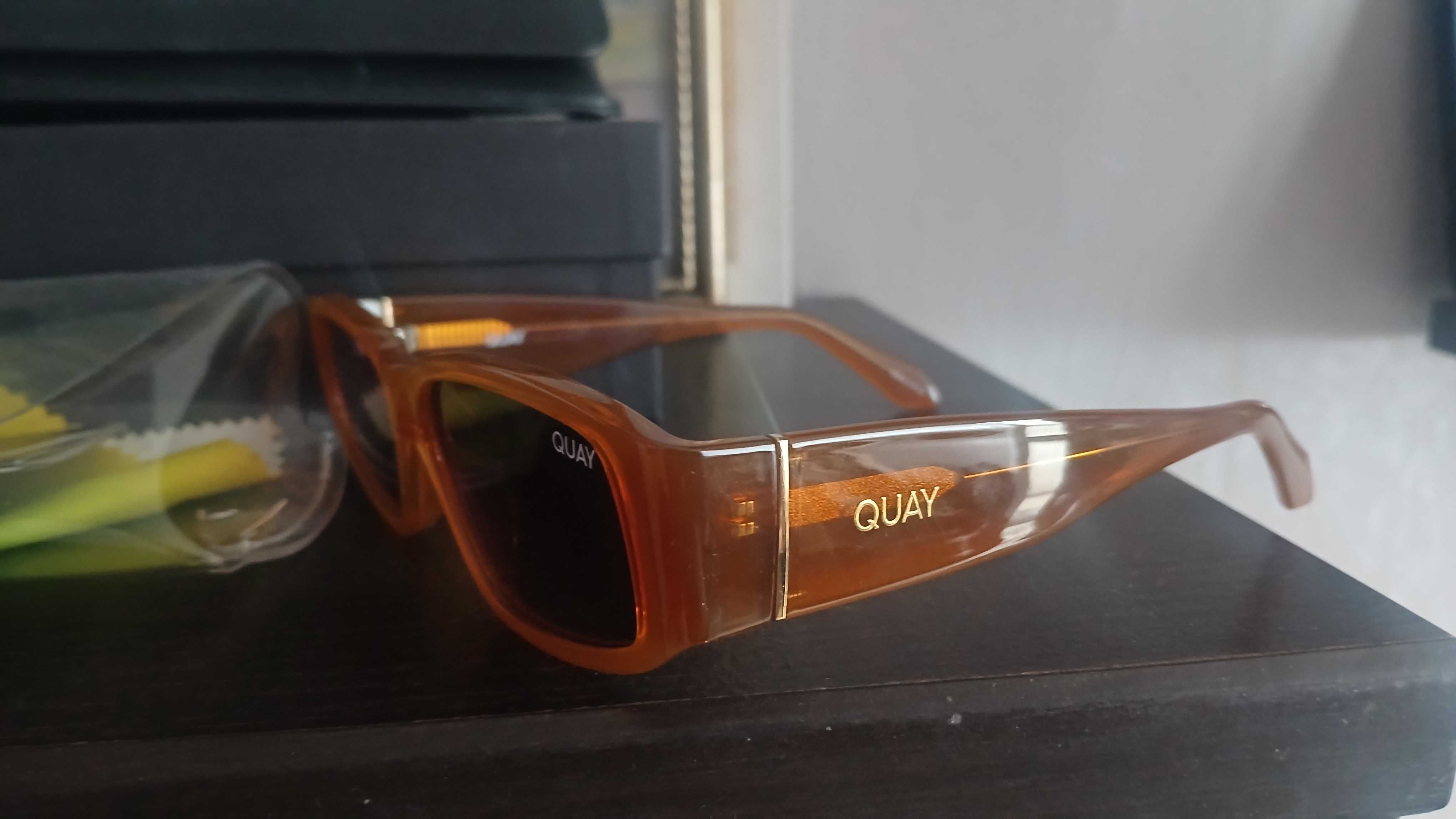Слънчеви очила, Quay Australia, цвят Caramel ,Unisex Sunglasses