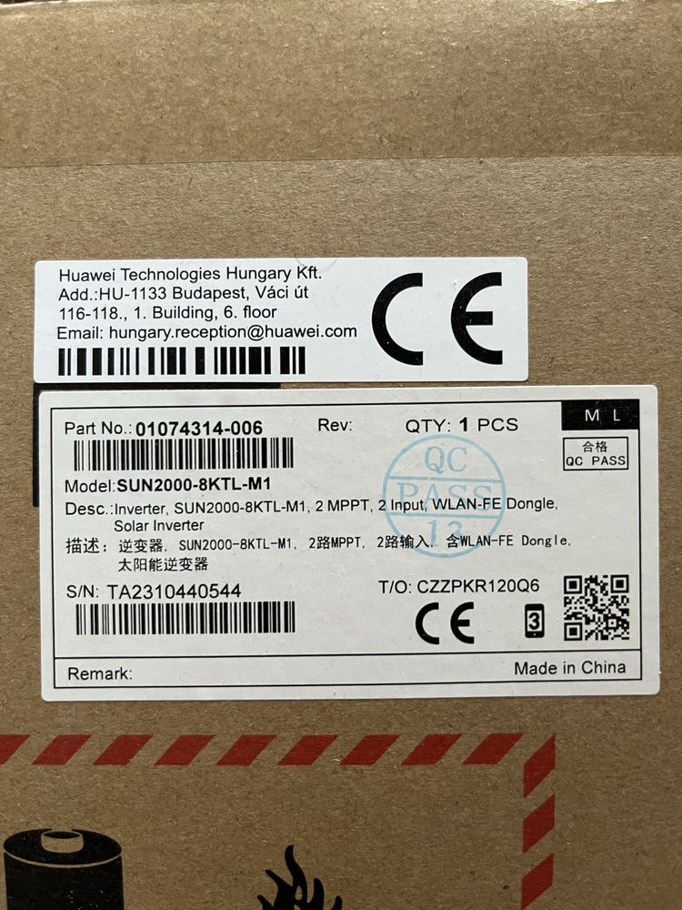 Invertor hibrid Huawei 8KTL M1 On Grid trifazat 8 kW