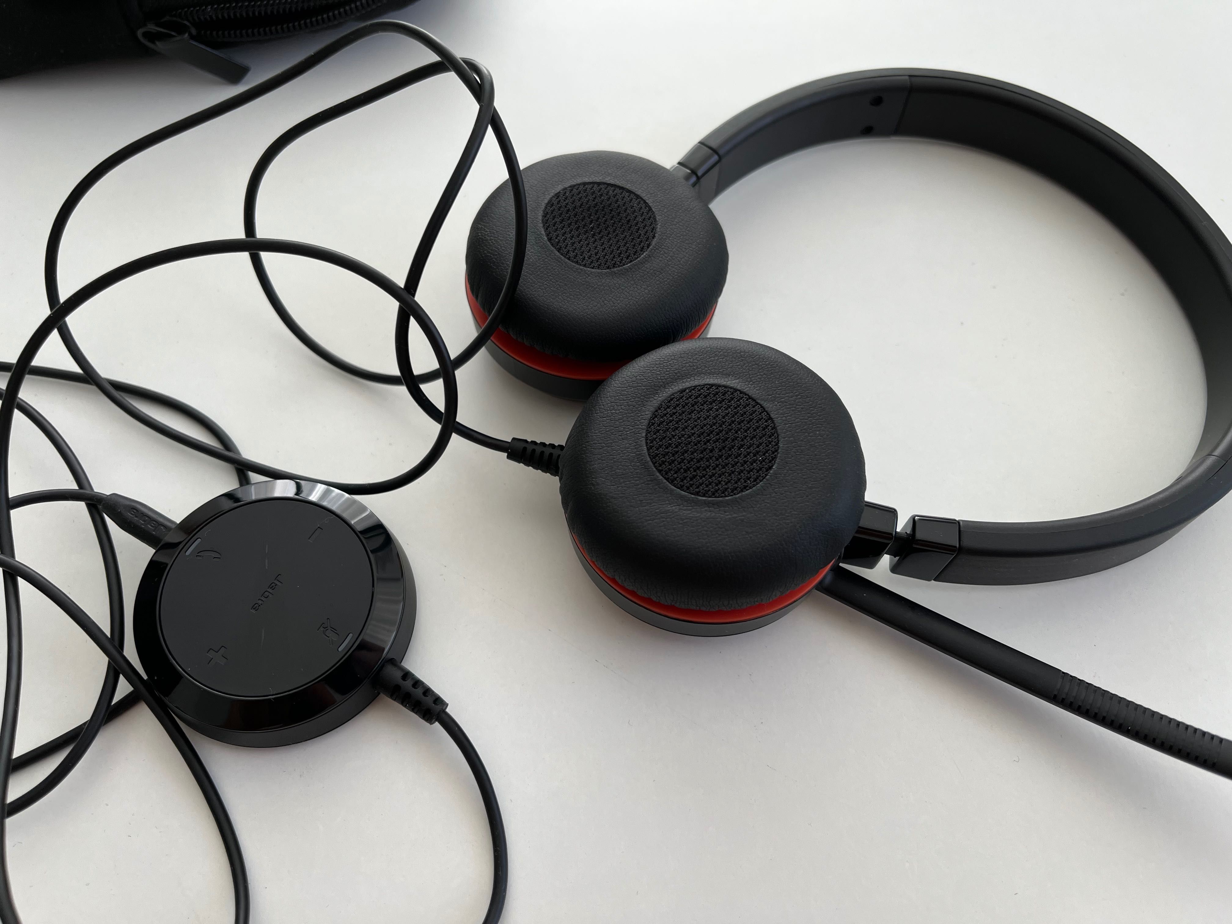 Слушалки с микрофон Jabra - Evolve 20 UC Stereo SE, черни