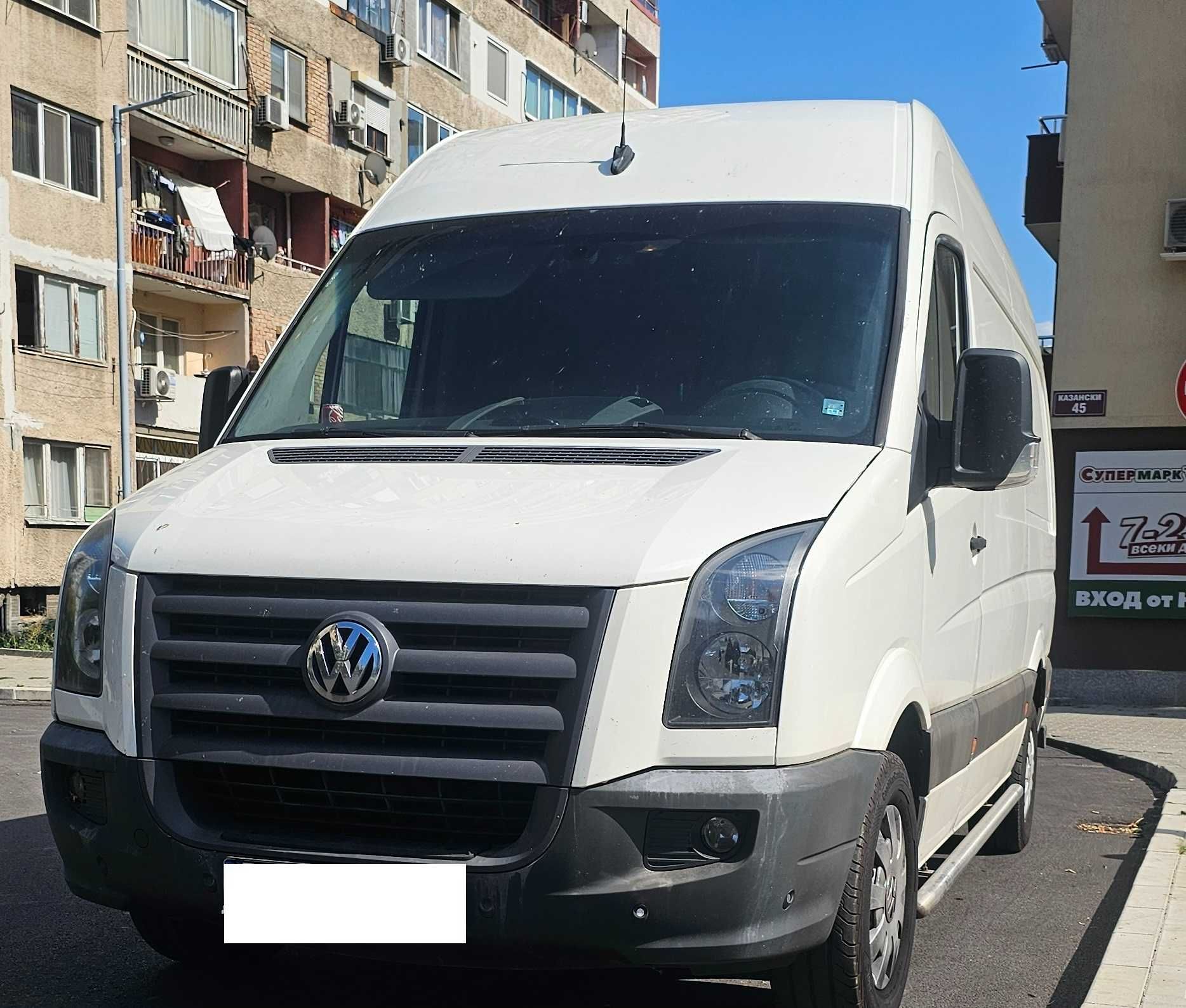 Бус Под наем VW Crafter – Дълга висока база, 60лв Стара Загора