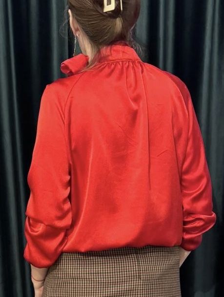 Bluza eleganta rosie