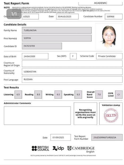 Rus tili / Ingliz tili/IELTS/Multilevel
