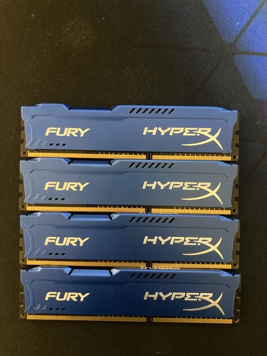Kit 2/4 HyperX Fury 4GB 1600 CL10 DDR3