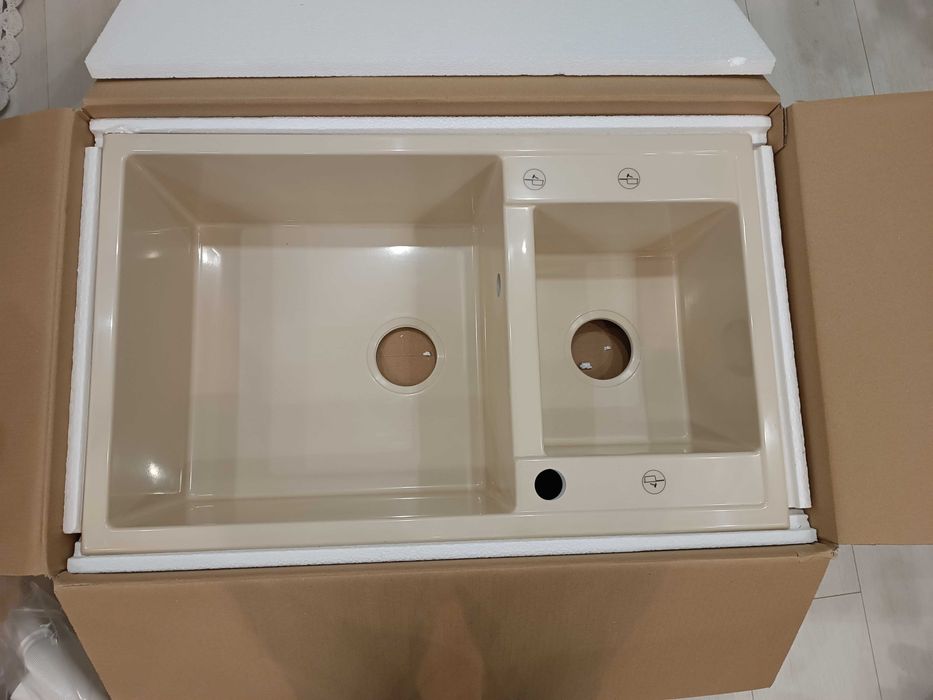 Kухненска Mивка от Полимермрамор - чисто нова