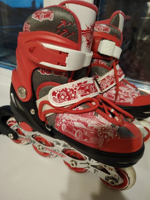 Коньки роликовые, светодиодные