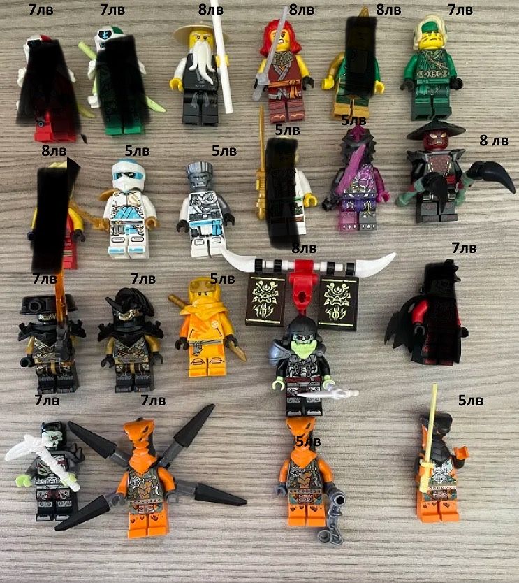 Lego ninjago минифигурки