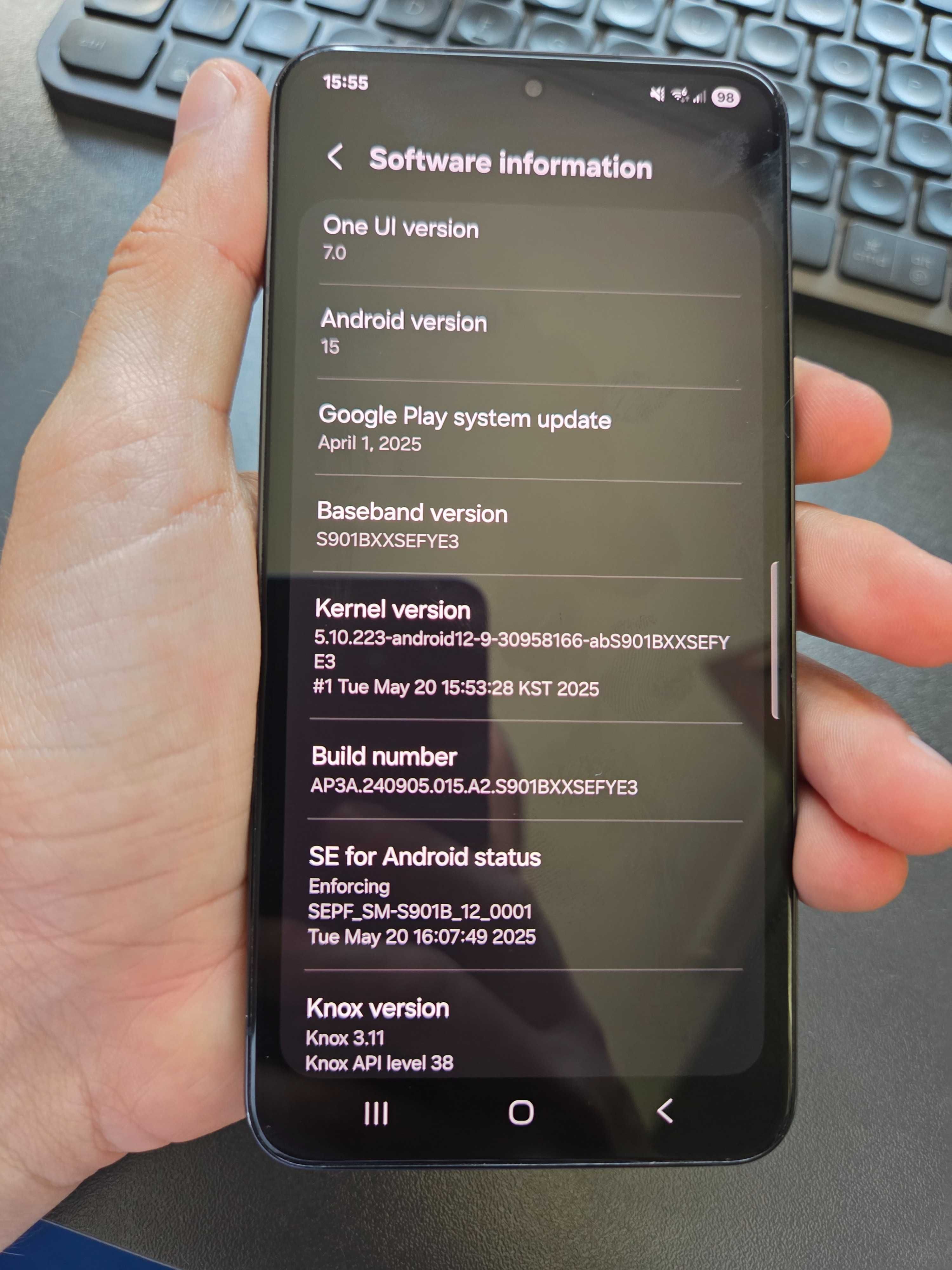 Samsung Galaxy S22. 256GB, Черен Цвят, Android 15, Самсунг Галакси С22